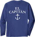 El Capitan Vintage White Back Sailing Boating Captain