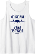 Top Gun Because I Was Inverted F 14 Silhouette Tank Top