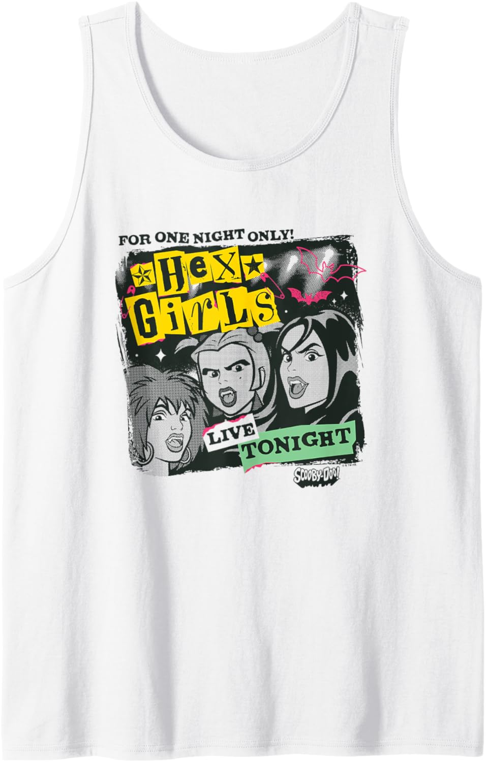 Scooby-Doo Hex Girls For One Night Only! Live Tonight Logo Tank Top