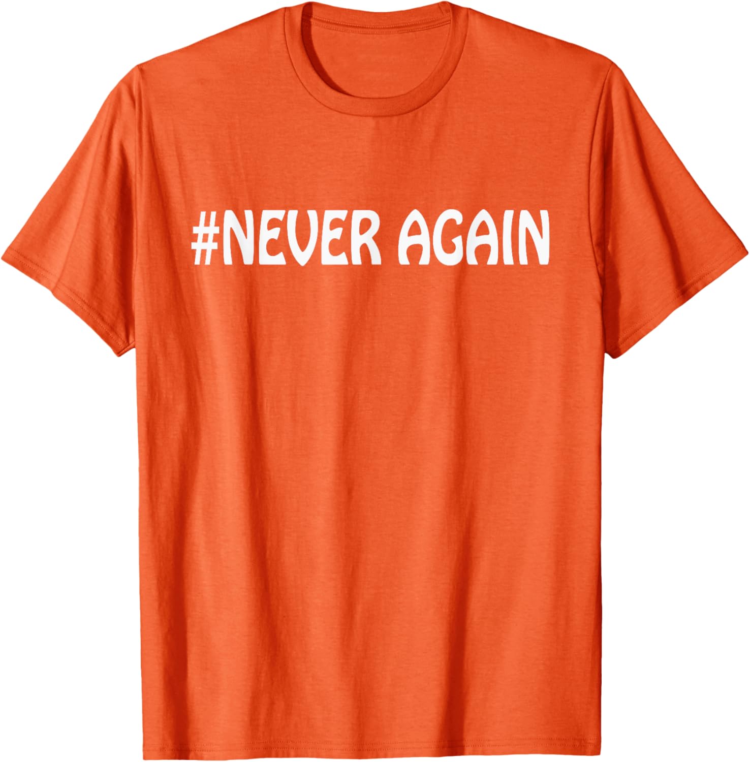 Never Again Anti Guns Reform Control Wear Orange T Shirt