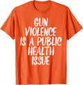 Gun Violence Is Public Health Issue Orange Men Women Kids