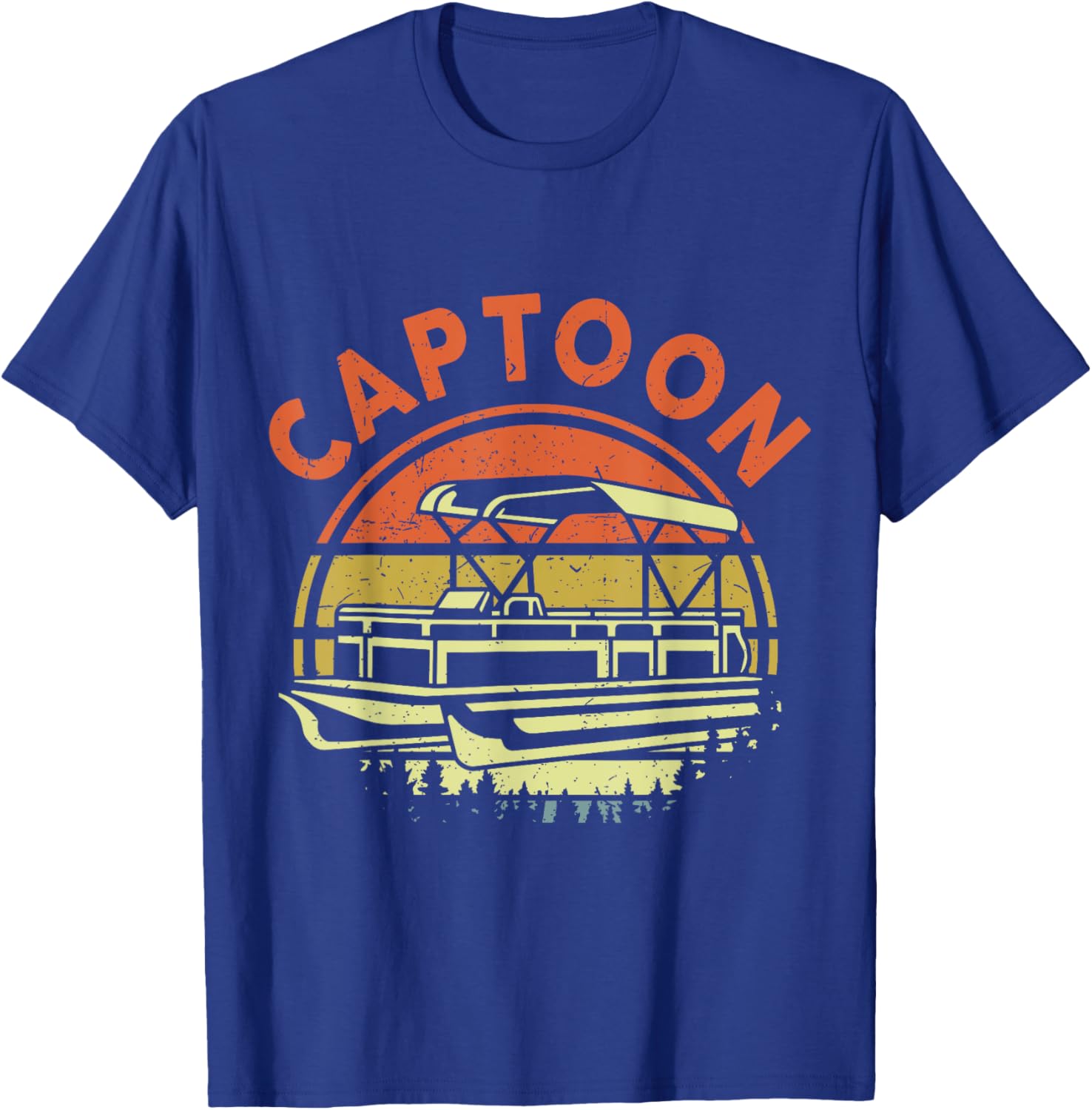 Pontoon Captain Capton Funny Papa Dad Men Pontoon