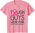 Kids Toddler Boys Breast Cancer Awareness Pink Ribbon Funny