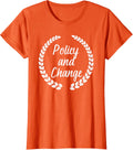 Womens Gun Control Tshirt Policy Change Orange Shirt