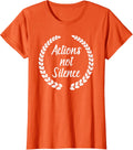 Womens Gun Control Tshirt Actions Not Silence Orange Shirt