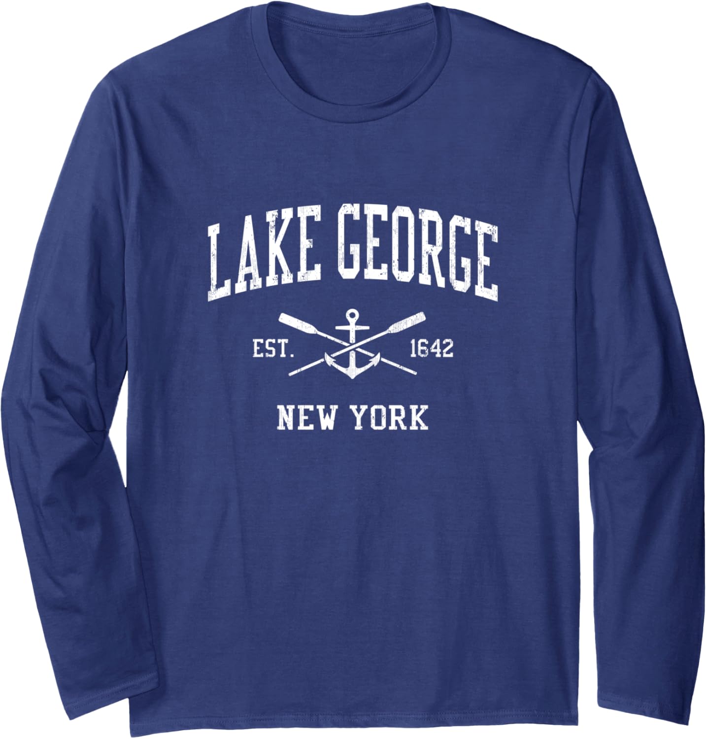 Lake George Ny Vintage Crossed Oars Boat Anchor