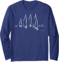 Sailboats On Open Water Nautical Theme Sailing Boating