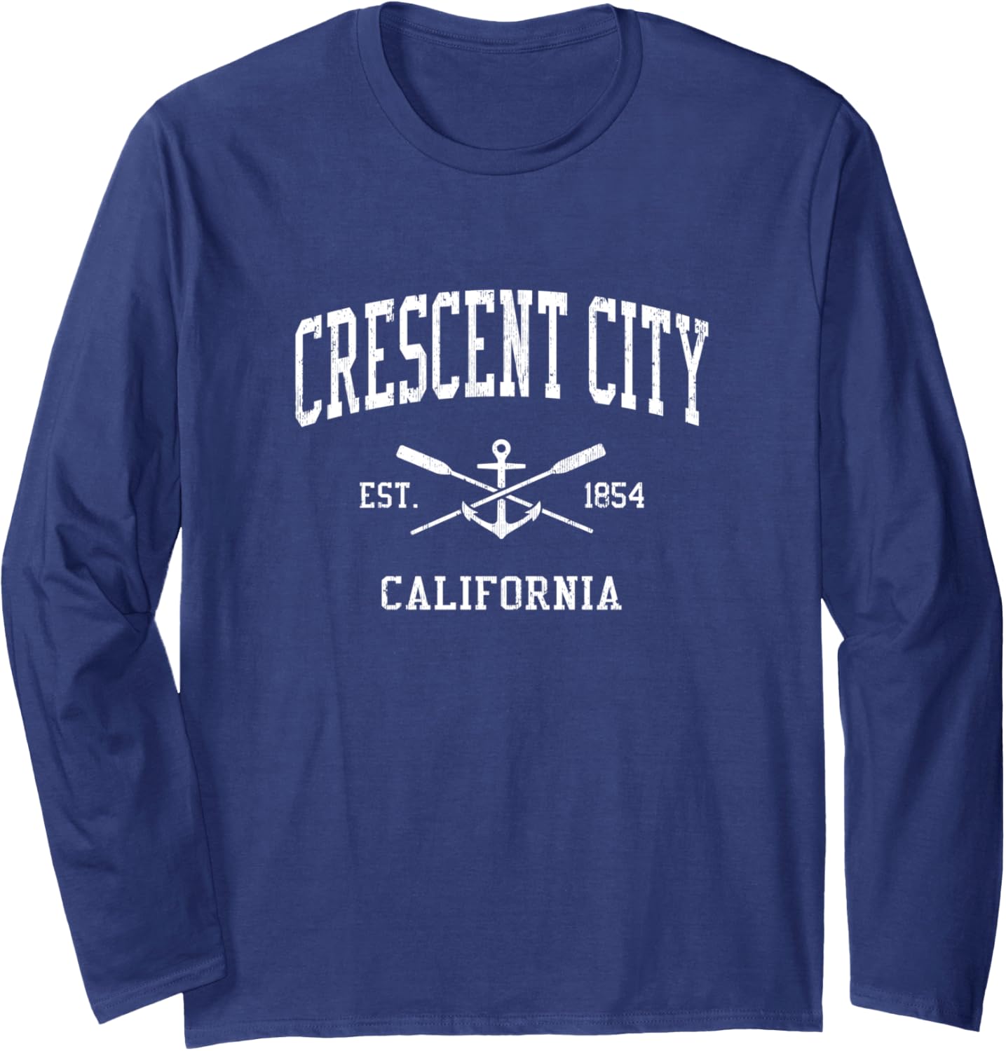 Crescent City Ca Vintage Crossed Oars Boat Anchor