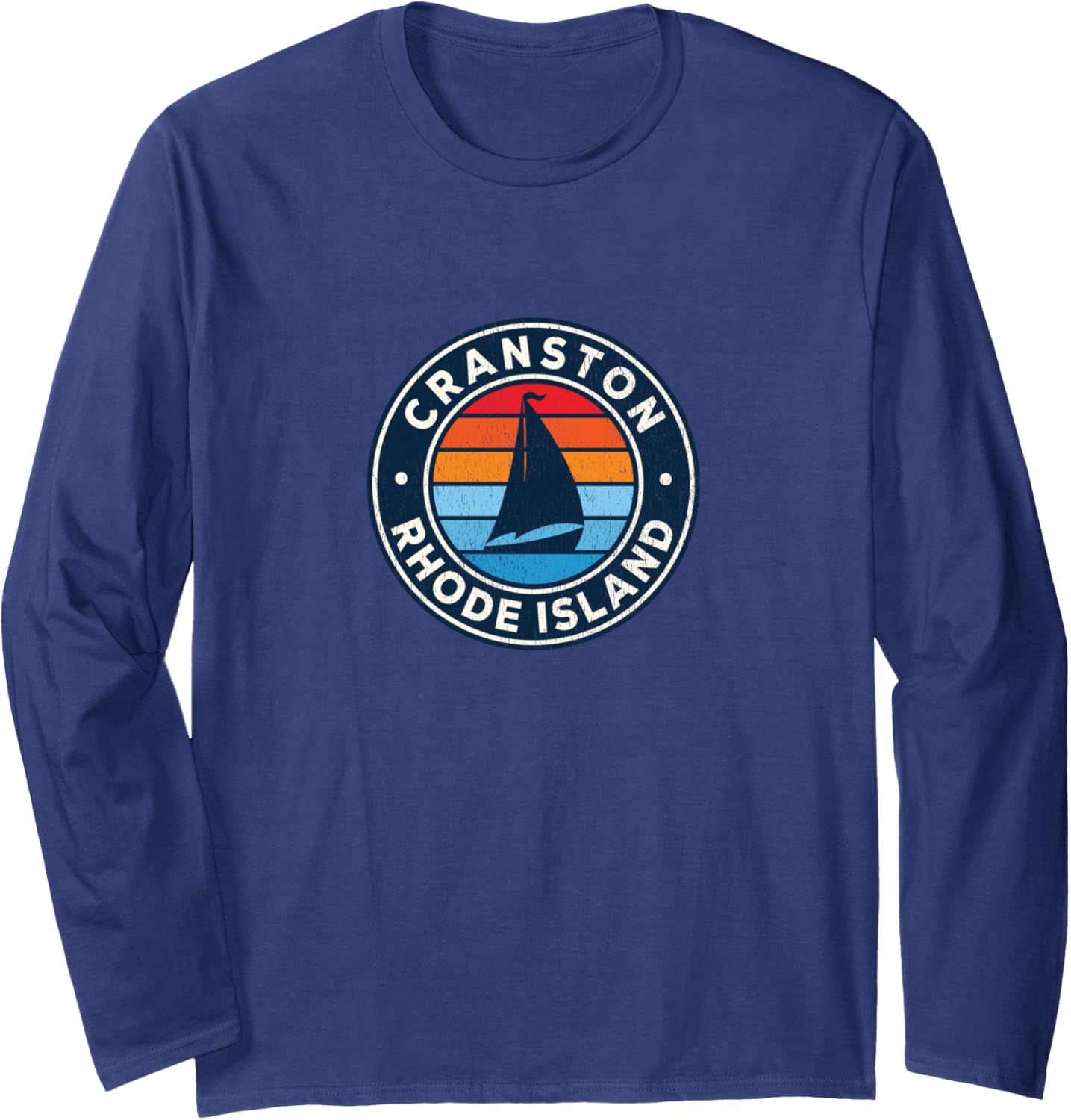 Cranston Rhode Island Ri Vintage Sailboat Retro 70S