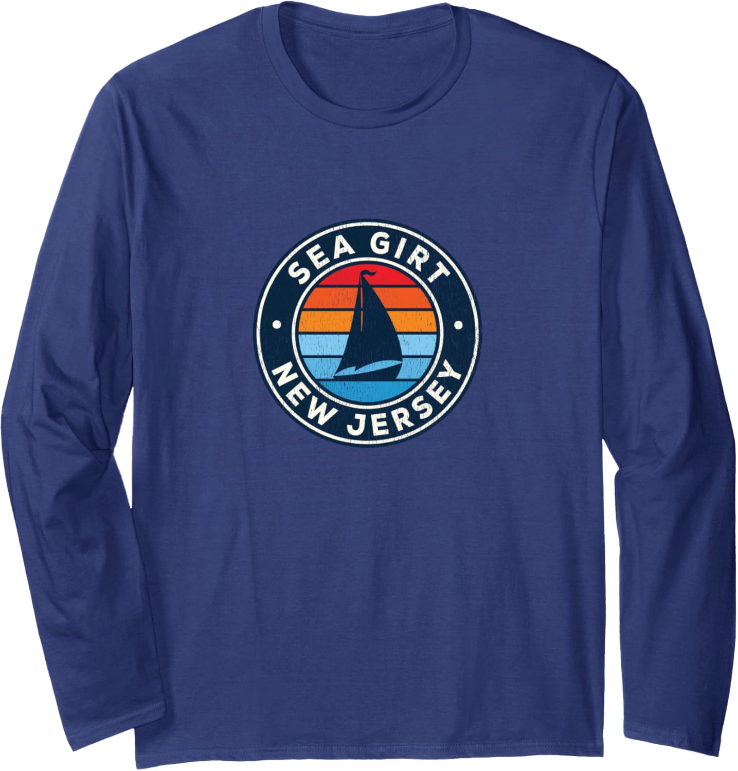 Sea Girt New Jersey Nj Vintage Sailboat Retro