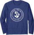 Long Beach California Retro Boat Anchor Long Sleeve
