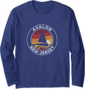 Avalon New Jersey Vintage Sailboat 70S Retro Sunset