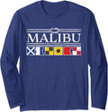 Malibu California Nautical Boat Flag Long Sleeve