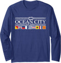 Ocean City New Jersey Nautical Boat Flag Long