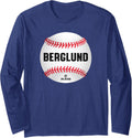 Baseball Michael Berglund Prospect Baseball Fan Gear Long Sleeve
