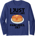 Funny Pancake Art Men Women Pancake Maker Breakfast Pancakes Long Sleeve