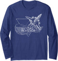 Top Gun Vintage Silhouette Logo Action Movie Long Sleeve
