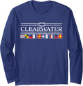 Clearwater Florida Nautical Boat Flag Long Sleeve