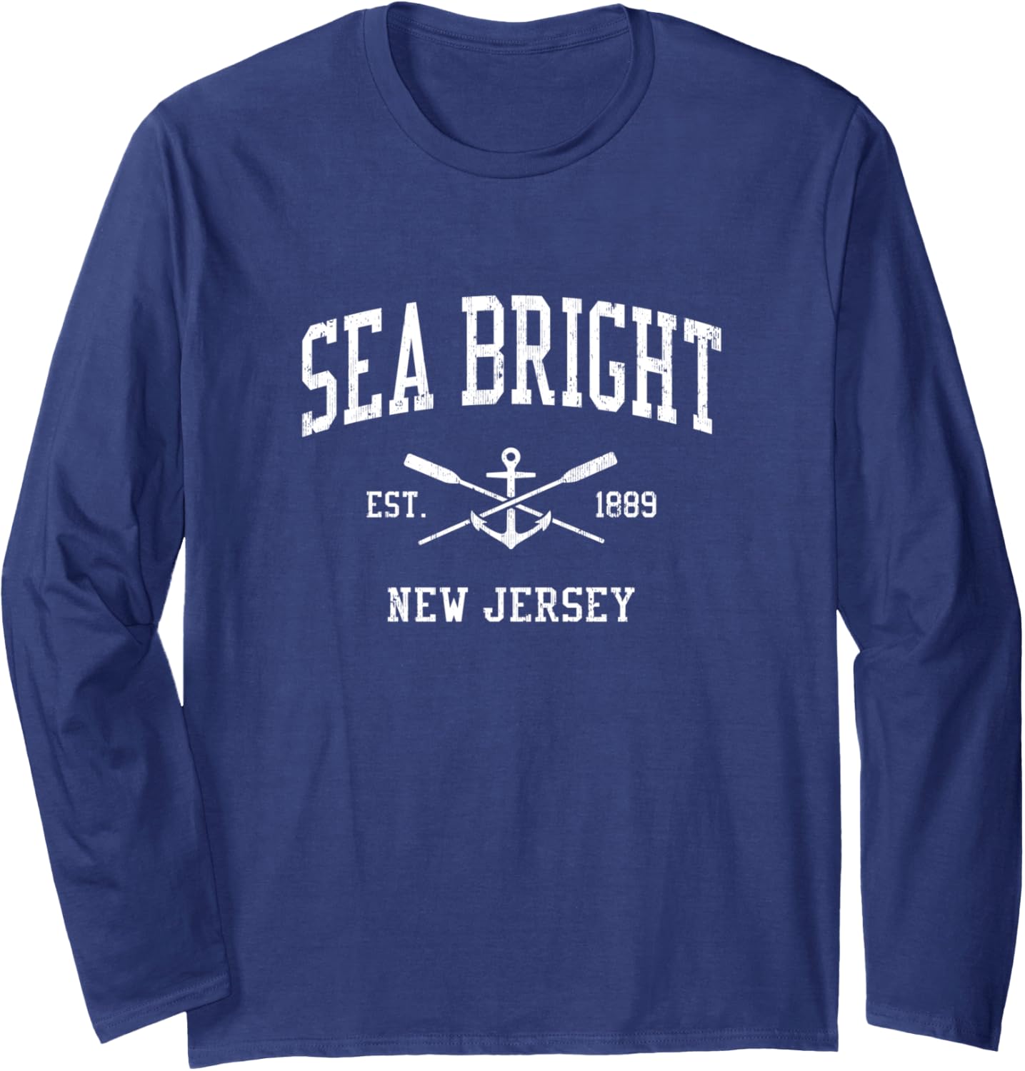 Sea Bright Nj Vintage Crossed Oars Boat Anchor