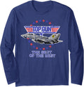 Top Gun Best Of Best Jet With Logo Action Movie Long Sleeve