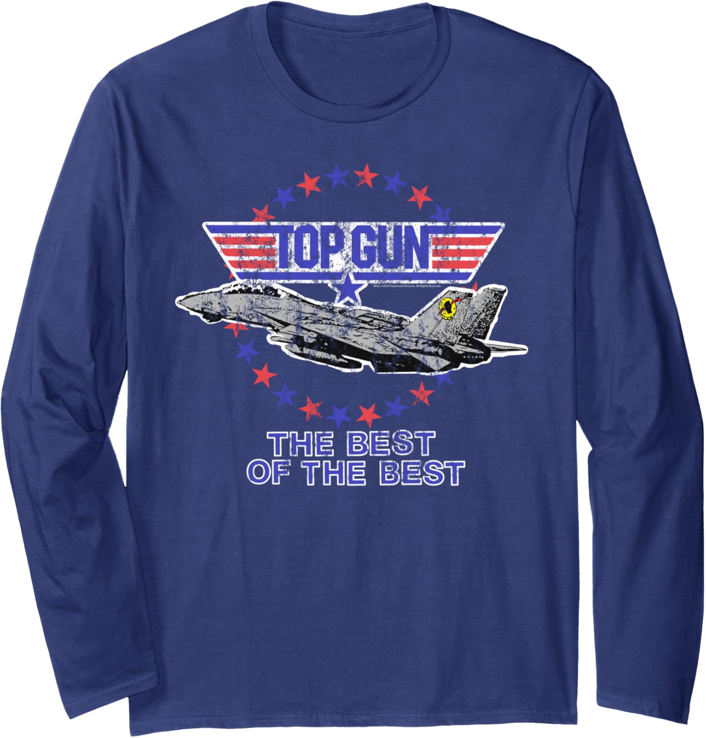 Top Gun Best Of Best Jet With Logo Action Movie Long Sleeve