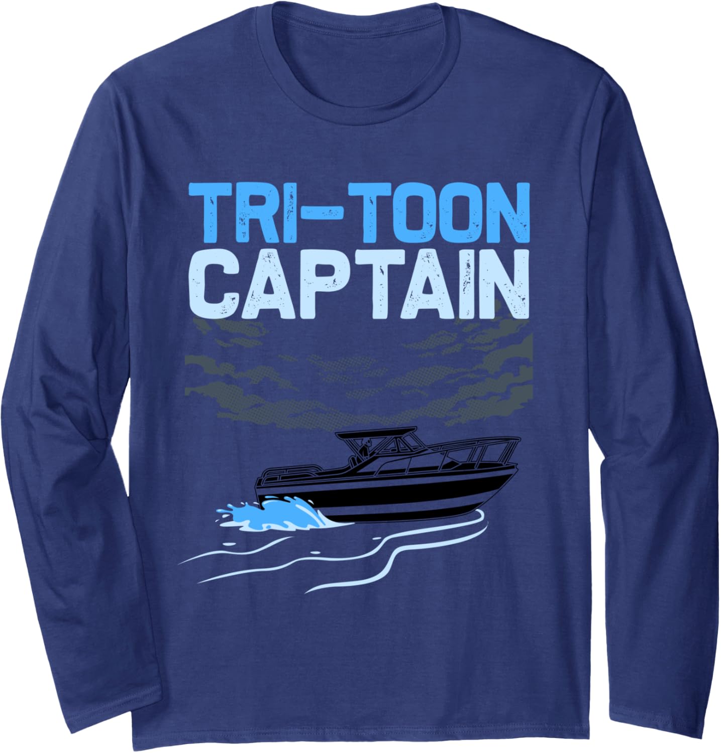 Funny Tri Toon Captain Men Women Pontoon Boat