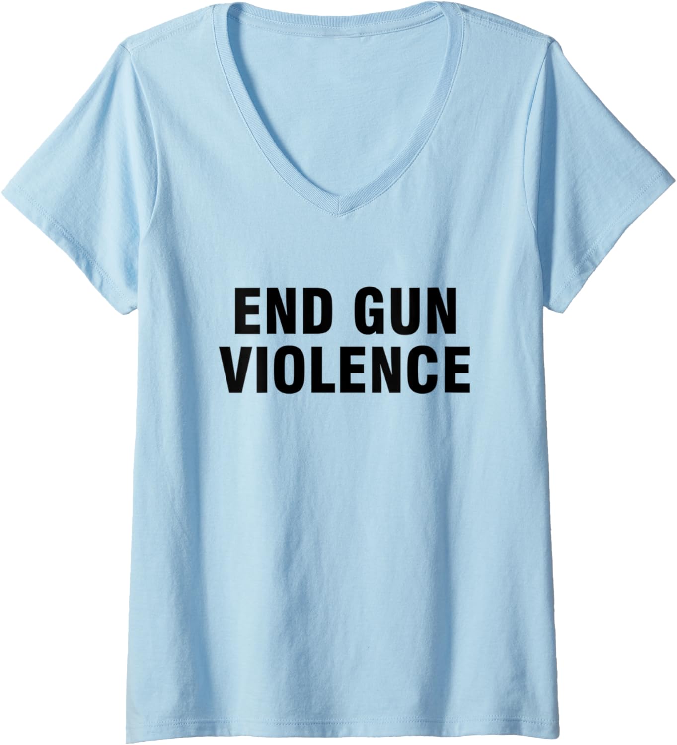 Womens End Gun Violence V Neck