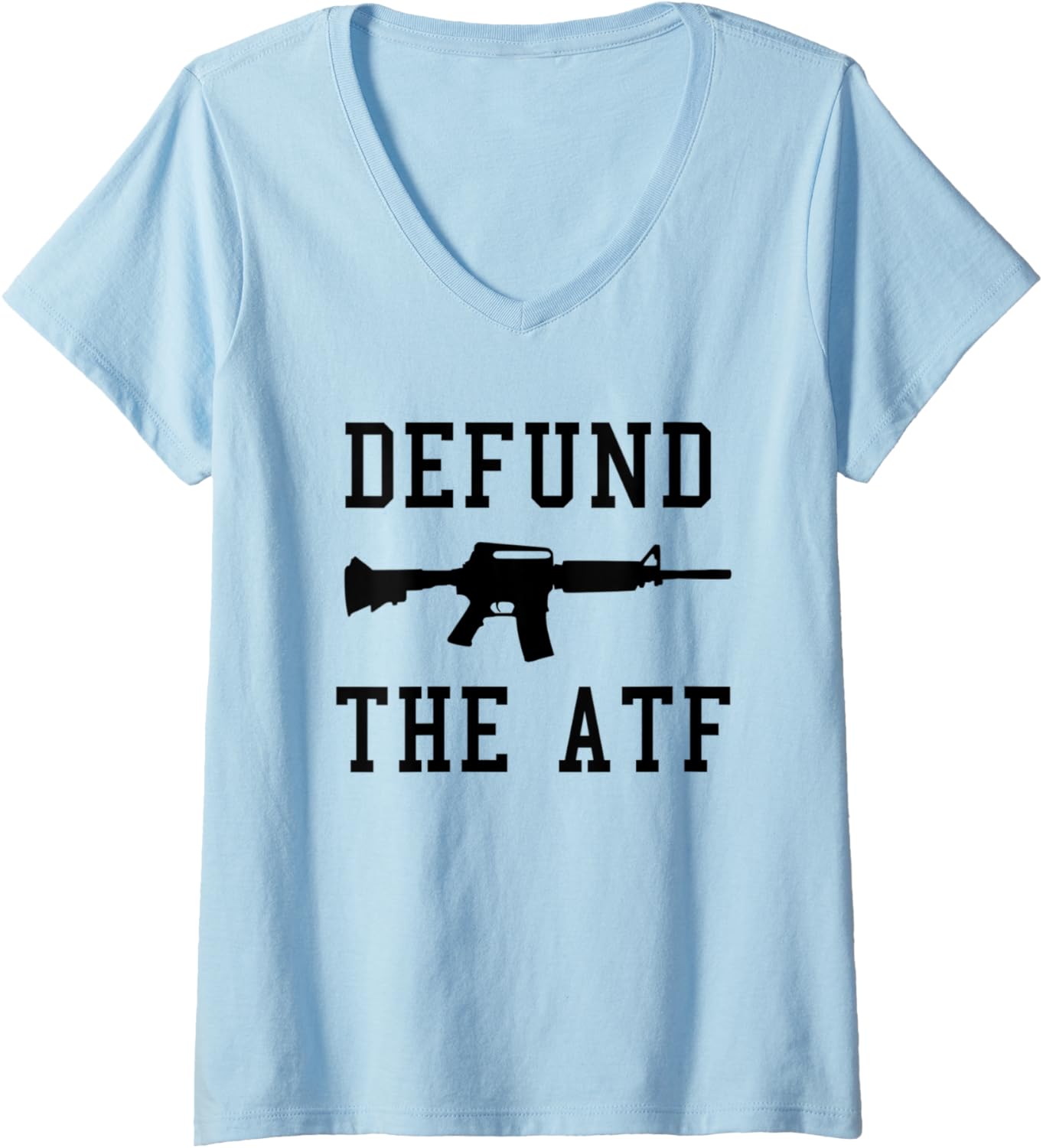 Womens Defund Atf With Rifle Or Long Gun V Neck