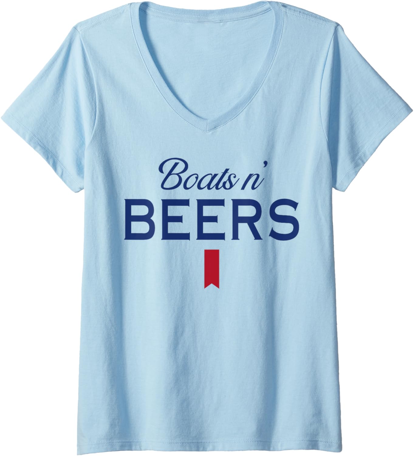 Womens Boats N Beers V Neck