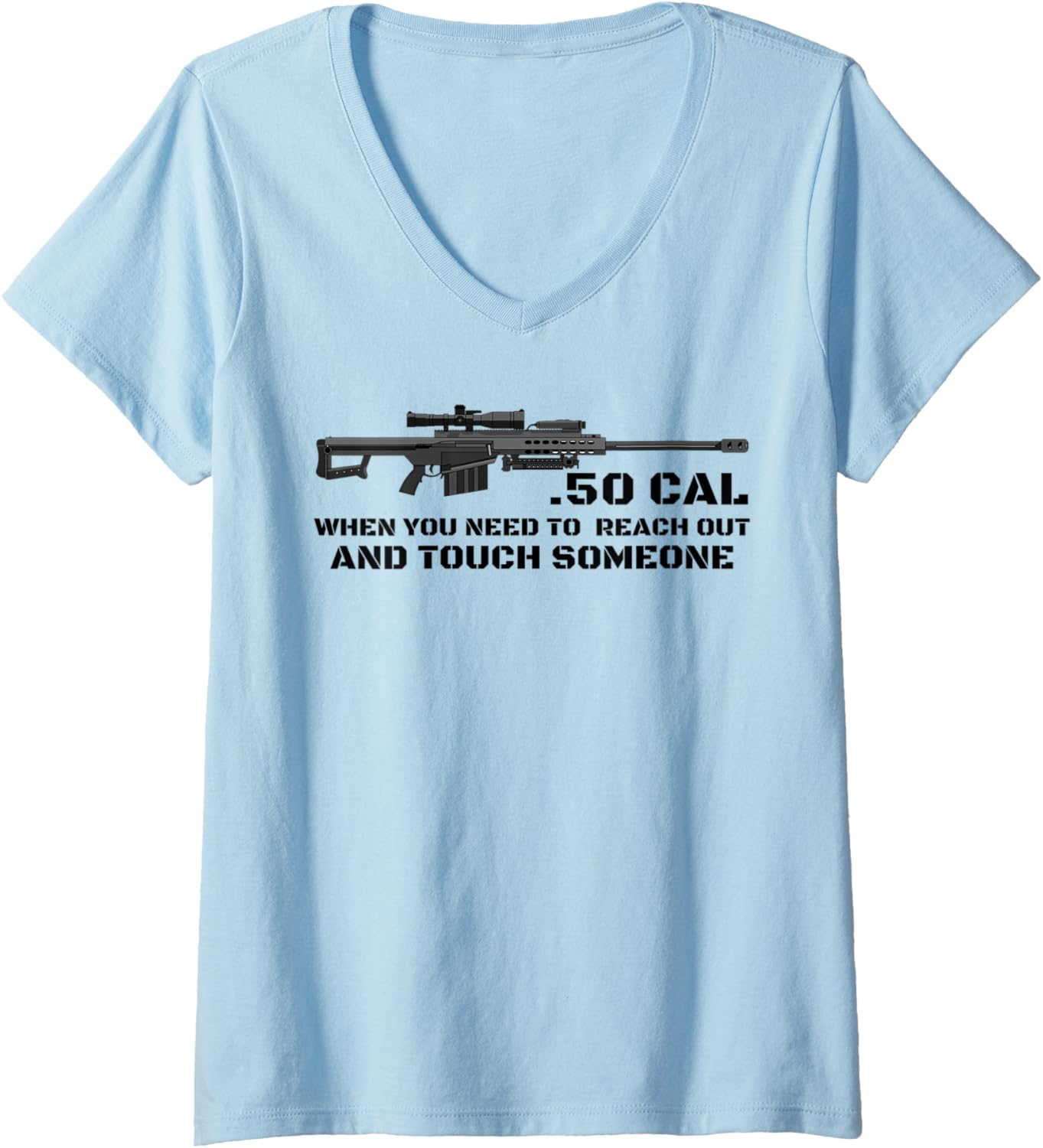 Womens Barrett 50 Cal Gun Love 2Nd Amendment Adult Pro Gun V