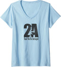 Womens 2A Shirt Ar15 Rifle 2Nd Amendment Not Infringed Pro Gun V