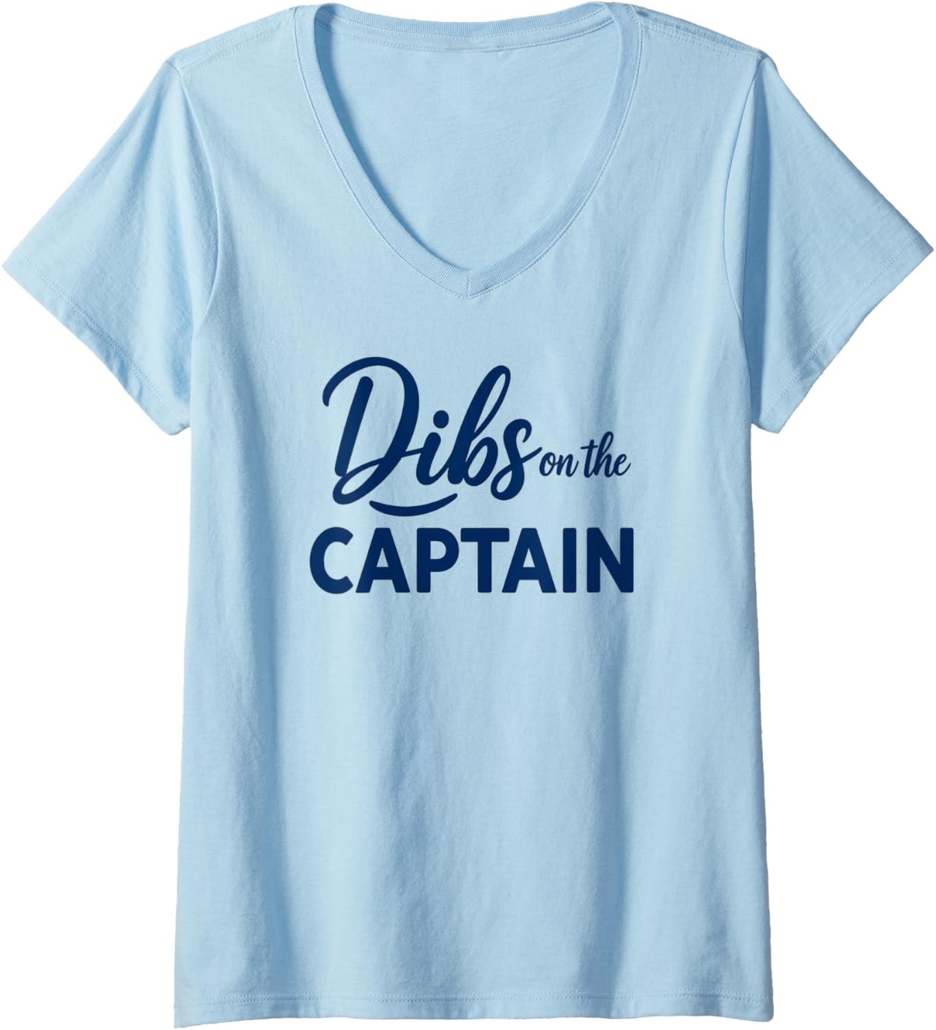 Womens Dibs On Captain Simple Nautical Boating Ladies