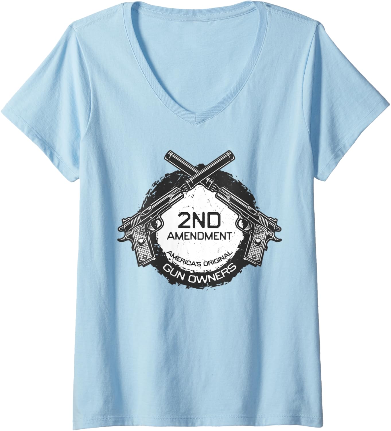 Womens Americas 2Nd Amendment Advocates Supporters Gun Owner V Neck