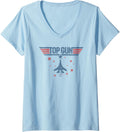 Top Gun Jet Stars Classic Logo V Neck