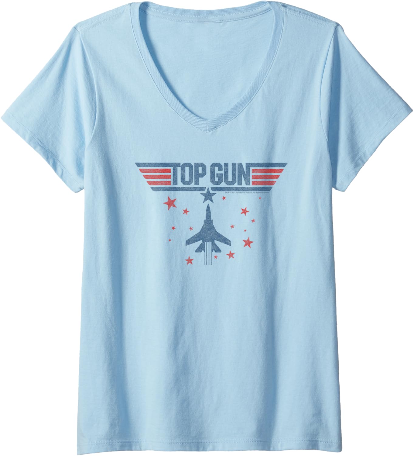 Top Gun Jet Stars Classic Logo V Neck