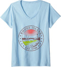 Womens Rhode Vintage Island State 1790 Sailboats Harbor