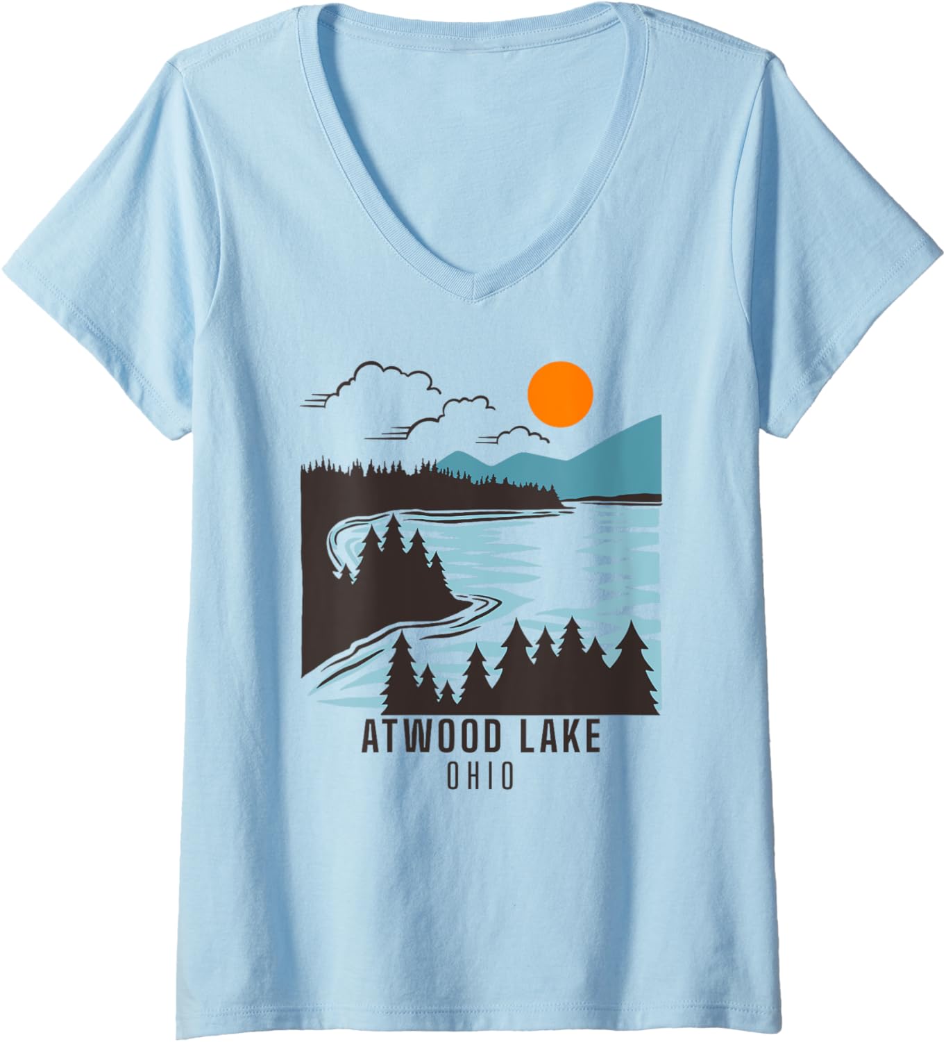 Womens Atwood Lake Ohio Summer Swimming Boating V