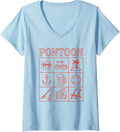 Womens Pontoon Boat Party V Neck