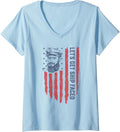 Womens Lets Get Ship Faced American Flag Funny