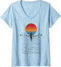 Womens Rowing Crew Coxswain Rower Retro Vintage Sunset