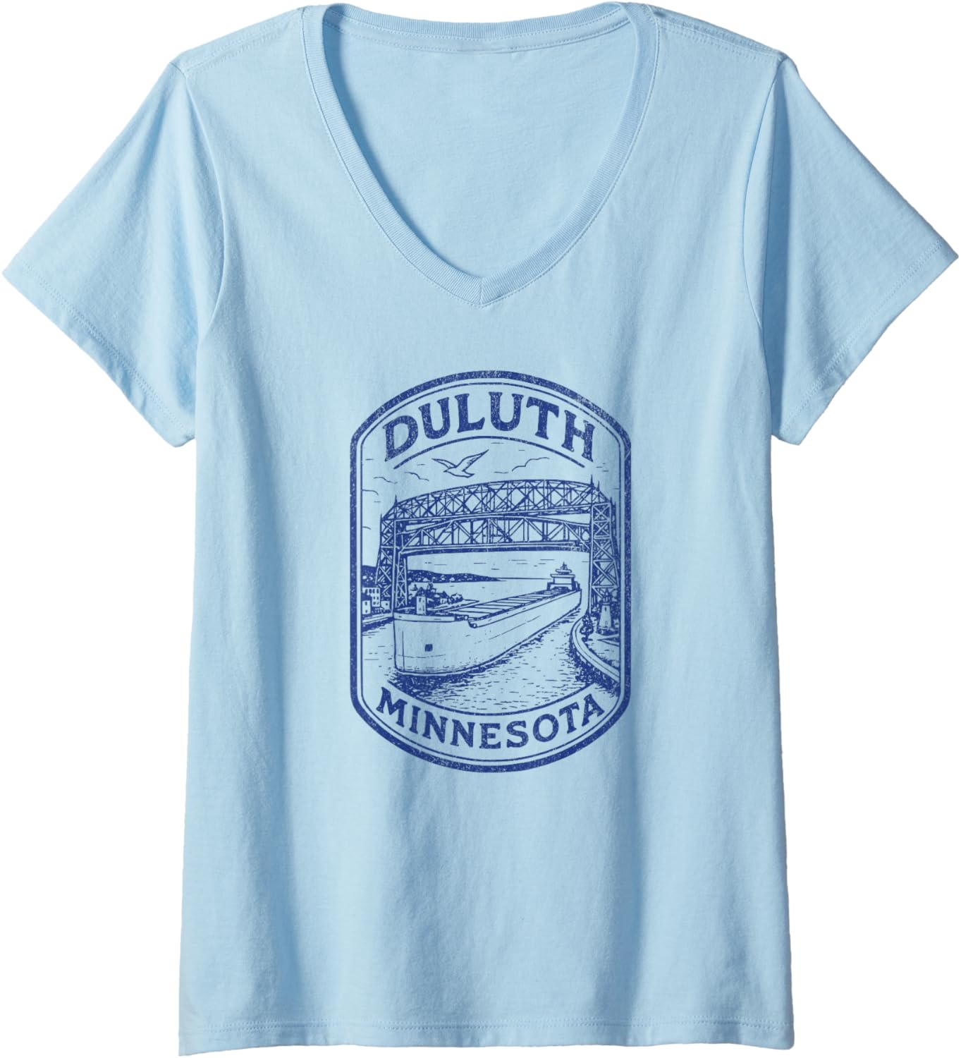 Womens Duluth Minnesota Mn Aerial Lift Bridge Boat