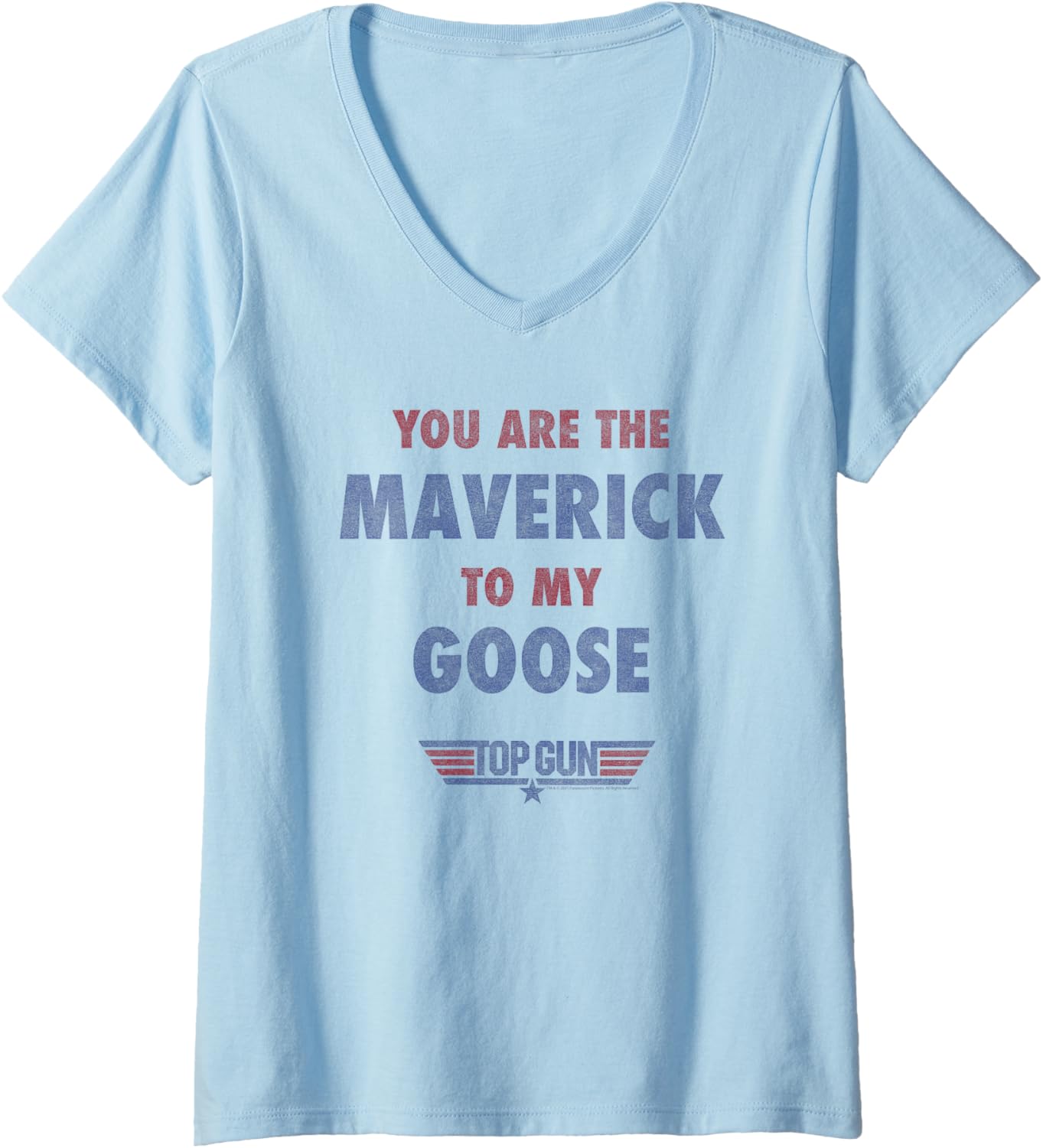 Womens Top Gun You Are Maverick To My Goose V Neck