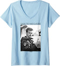 Womens Top Gun Talk To Me Goose Black White Photo Action Movie
