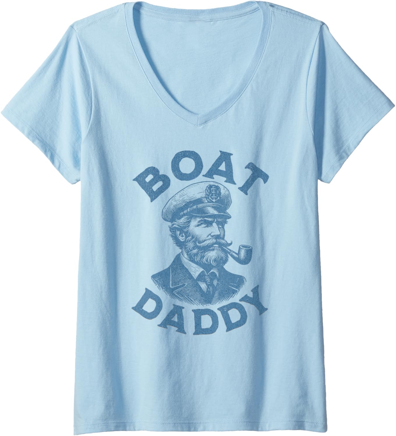 Womens Boat Daddy Boat Captain Funny V Neck