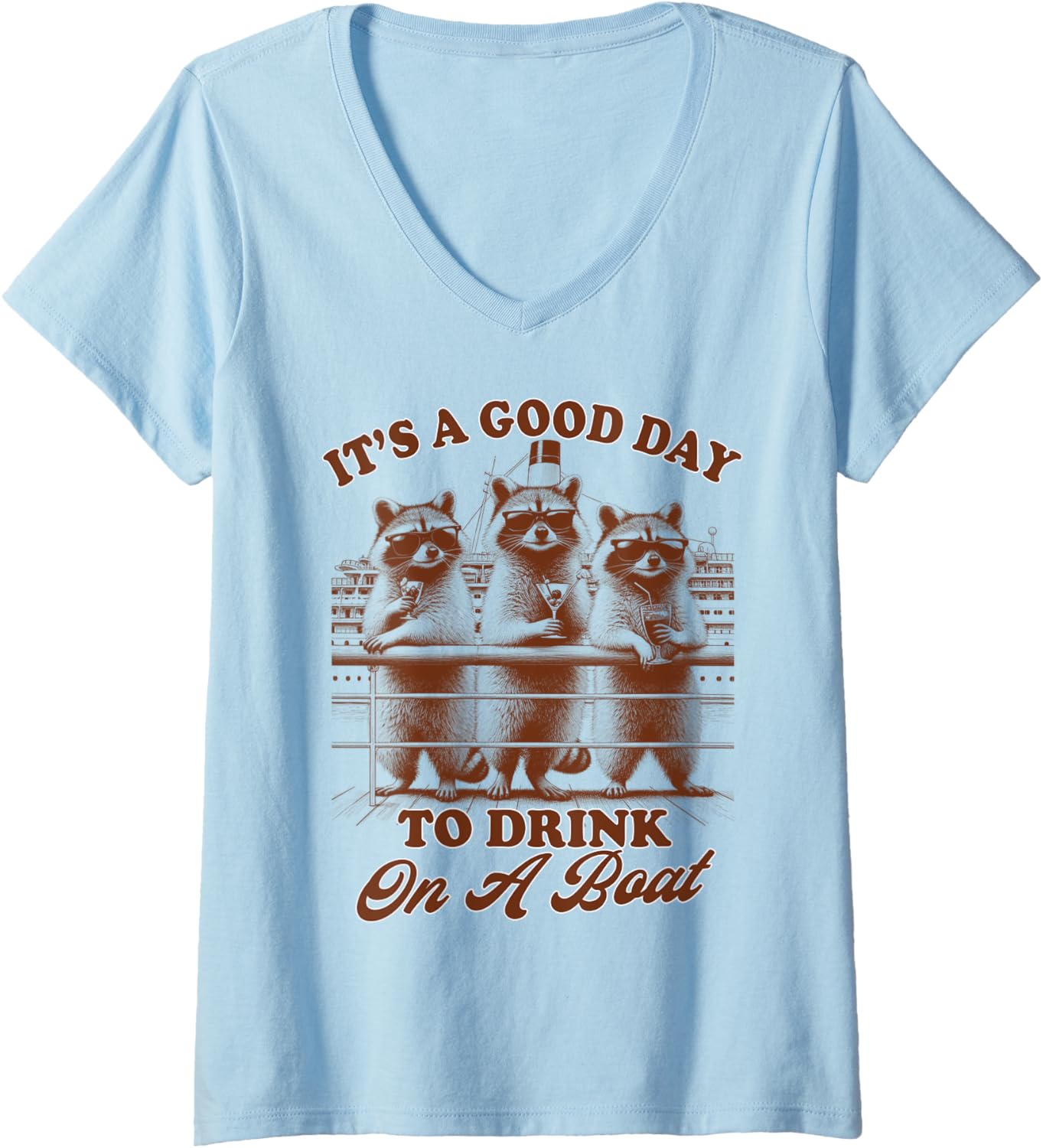 Womens Cruise Trip Summer Racoon It S A