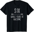 Kids Sixth Birthday Boy Shirt, 6 Year Old Birthday Boy Outfit