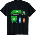 Kids Garbage Truck Shirt - Trash Truck Shirt - With Dumpsters