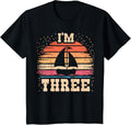 Kids Sailing 3 Year Old Birthday Boy Girl