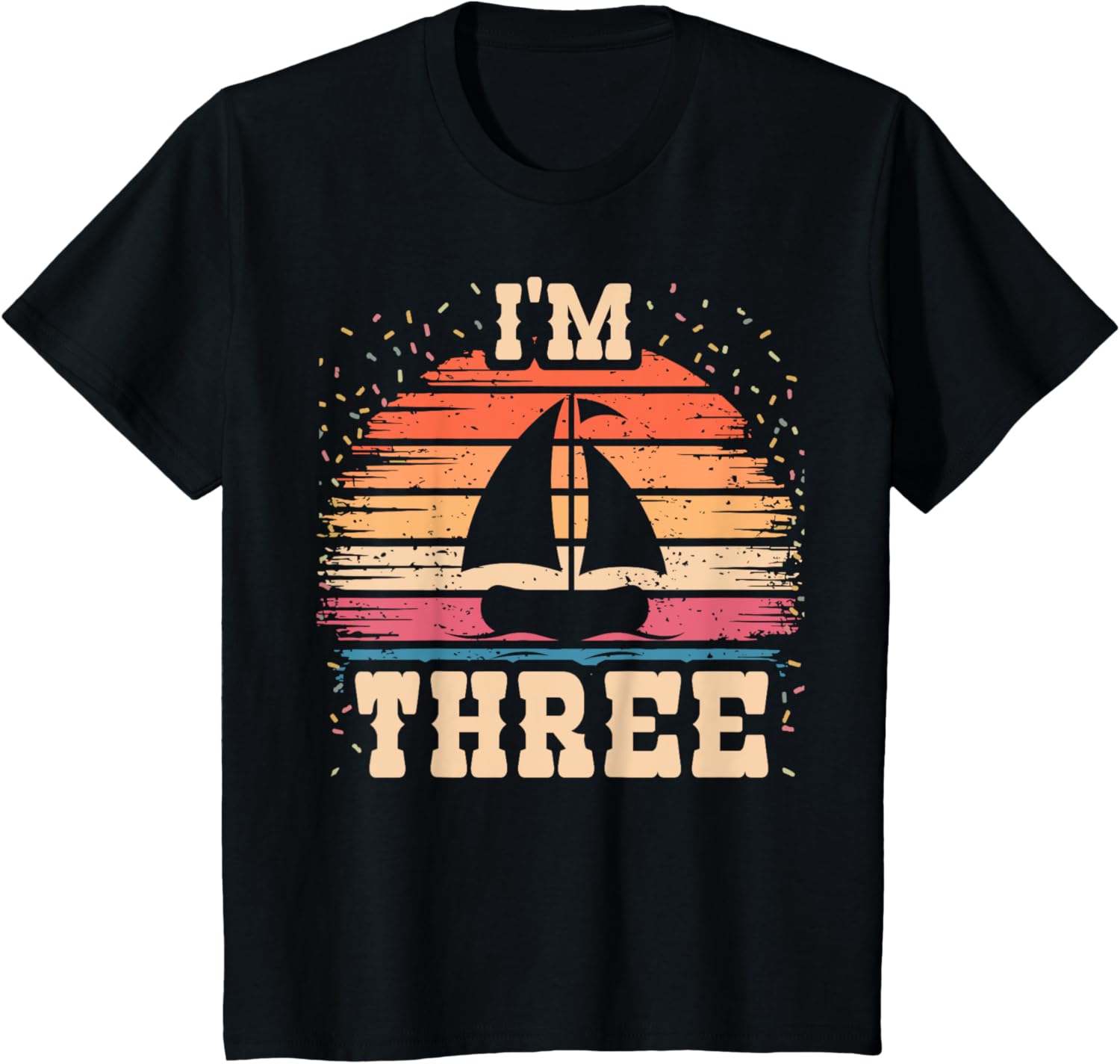 Kids Sailing 3 Year Old Birthday Boy Girl