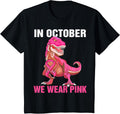 Kids In October We Wear Pink Breast Cancer Awareness Kids Boys